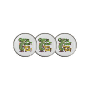 Guess What_ Pickle Butt! Funny Cucumber Golf Ball Marker