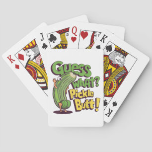 Guess What_ Pickle Butt! Funny Cucumber Poker Cards