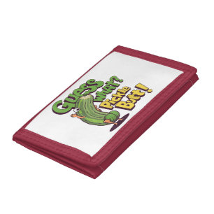 Guess What_ Pickle Butt! Funny Cucumber Tri-fold Wallet