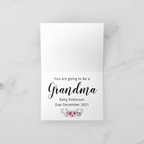 Guess What Pregnancy Announcement Card