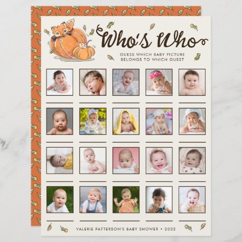 Guess Which Guests Baby Picture Baby Shower Game