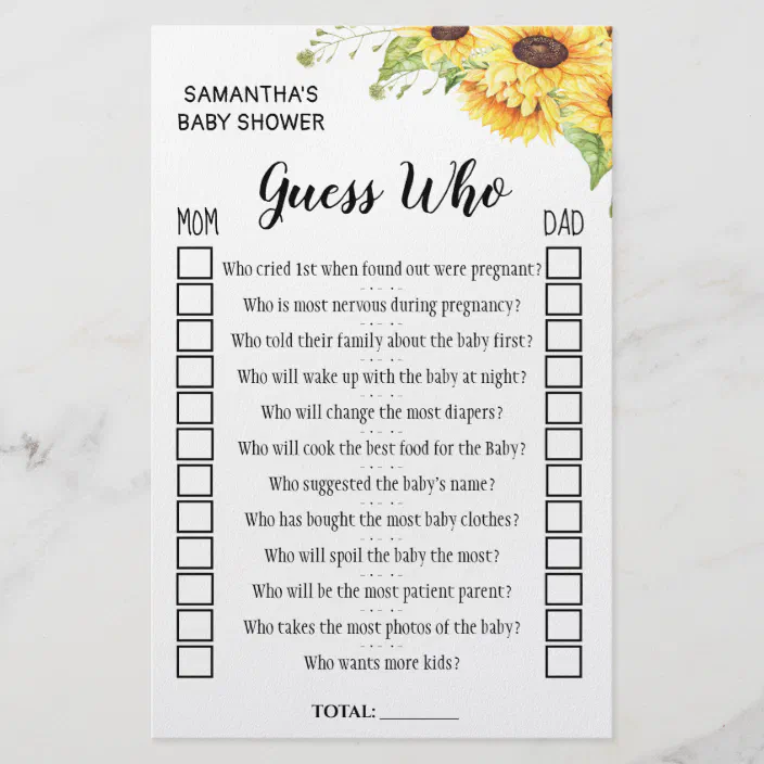 Guess shower spanish game card | Zazzle.com