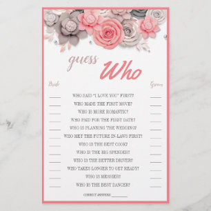 Guess Who Card Flyer