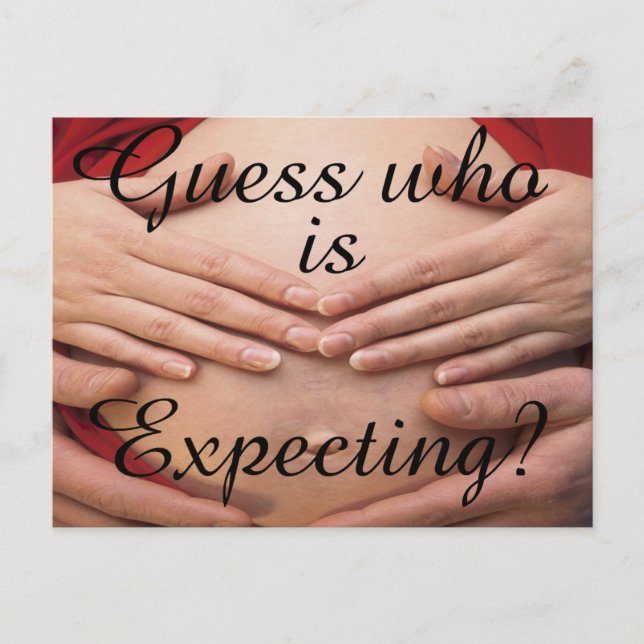 Guess who is expecting Cards and Gifts. (Front)