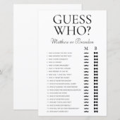 Guess Who LGBTQ Shower Game | Zazzle