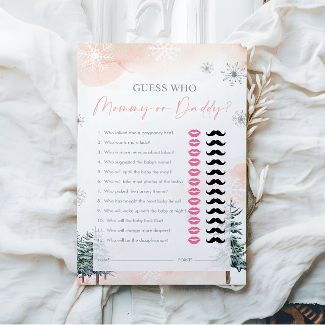 Guess Who, Mommy or Daddy - Baby Shower Game (Creator Uploaded)