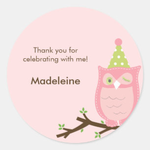 Guess Whooo? Favor Sticker or Envelope Seal