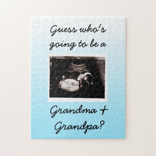 Guess Whos Going to be a Grandma and Grandpa Jigsaw Puzzle