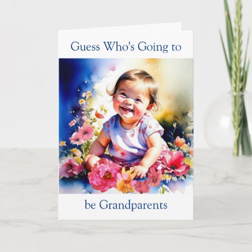 Guess Whos Going to be Grandparents Card