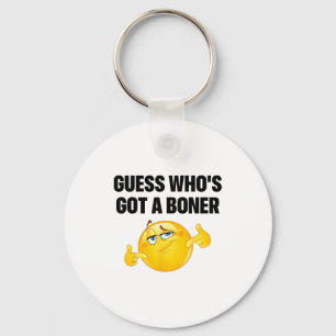 Guess Who's Got A Cheeky Joke Sarcastic Adult Keychain