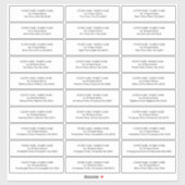 Guest Address Labels Wedding Invitation Envelopes | Zazzle