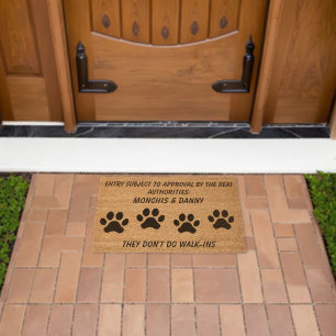 Guest Approval Required (Pawthority Enforced) Fiber Doormat