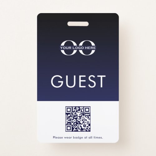Guest Badge Company Logo QR Code