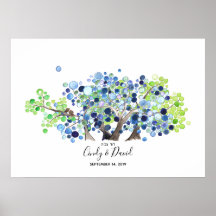 Guest Book Alternative - Paper - Romantic Forest