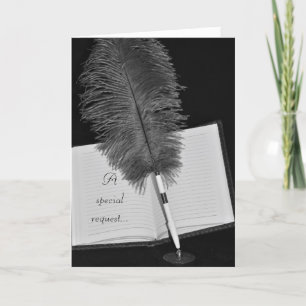 Guest Book Attendant Request Card