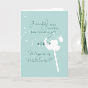 Guest Book Attendant, Wedding Bridal Party Request Invitation