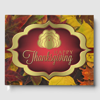 Guest Book - Autumnal Happy Thanksgiving
