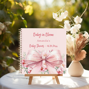 Guest book Baby Shower bloom bow photo