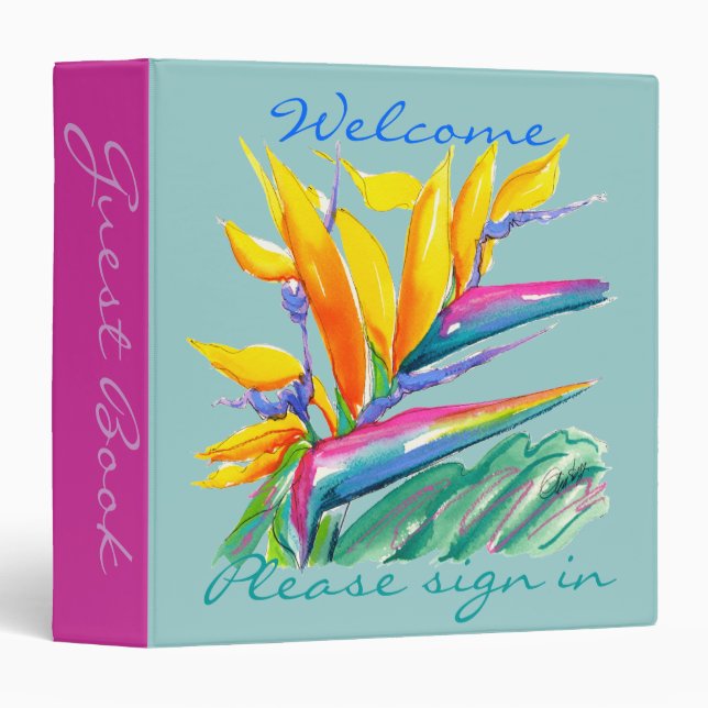 Guest book-binder 3 ring binder (Front/Spine)