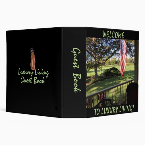 Guest book binder Zazzle