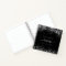 Guest book birthday black silver glitter monogram