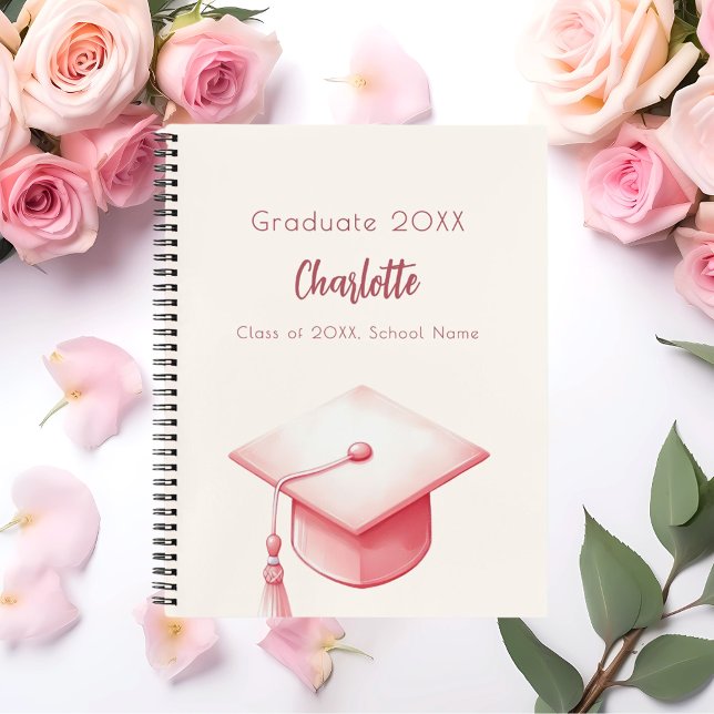 Guest book blush pink beige cream graduation party (Creator Uploaded)