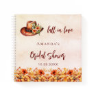 Guest book Bridal Shower fall cowgirl flowers