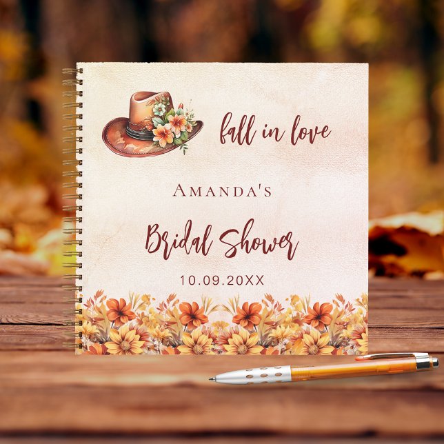 Guest book Bridal Shower fall cowgirl flowers (Creator Uploaded)
