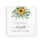 Guest book bridal shower sunflowers eucalyptus 