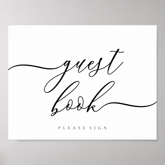 Guest Book Clean Simple Signature
