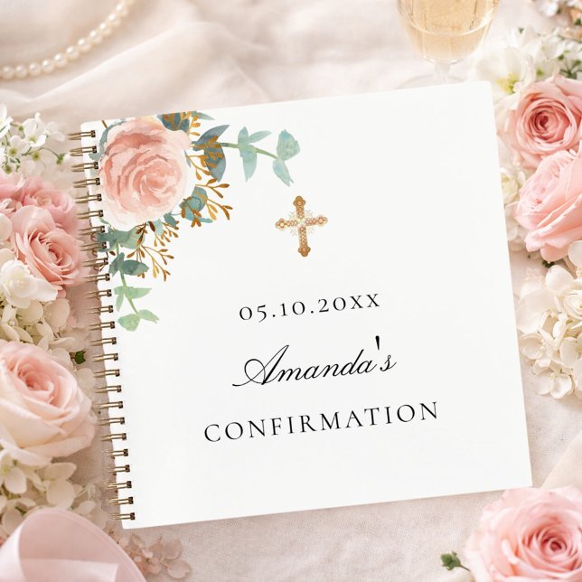Guest book confirmation blush pink floral  (Creator Uploaded)