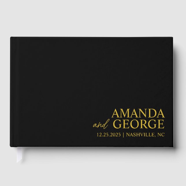  Guest Book Custom Wedding Signing Book Reception  (Front)