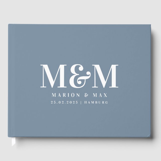 guest book Dusty Blue 01 (Front)