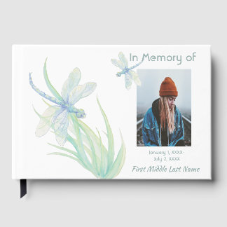 Guest Book Memorial Dragonfly Nature