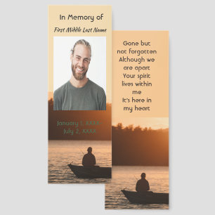Guest Book Memorial Fisherman Fishing Fish Bookmarks