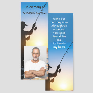 Guest Book Memorial Fisherman Fishing Fish Bookmarks