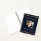 Guest book memorial funeral blue gold photo