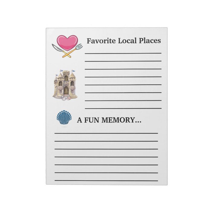 Guest Book Note Pad