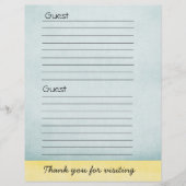 Guest book Paper (Front)
