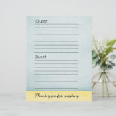Guest book Paper (Standing Front)