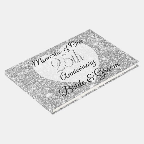 Guest Book _ Personalize 25th Anniversary Keepsake