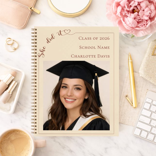 Guest book photo She Did it champagne Graduation (Creator Uploaded)