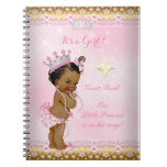 Guest Book Princess Baby Shower Pink Ethnic Girl at Zazzle