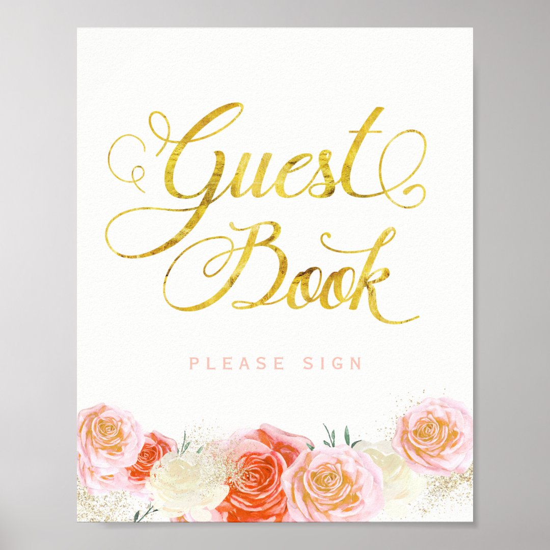Guest Book Sign (8x10) Zazzle