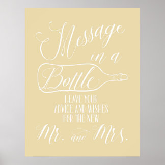 Guest Book sign - Message in a bottle