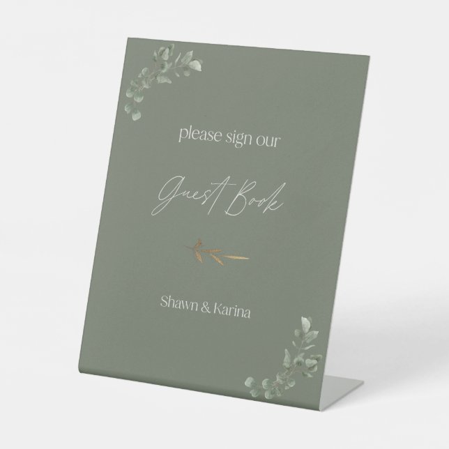 Guest book simple sign (Front)