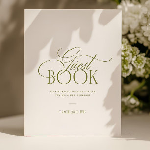 Guest Book Wedding Sign, Editable Template, Instan Foam Board