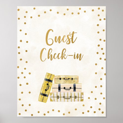 Guest check_in Bridal Shower Sign
