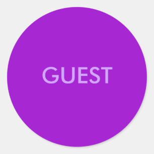 GUEST CLASSIC ROUND STICKER