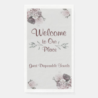 Guest Disposable Towels Welcome Our Place